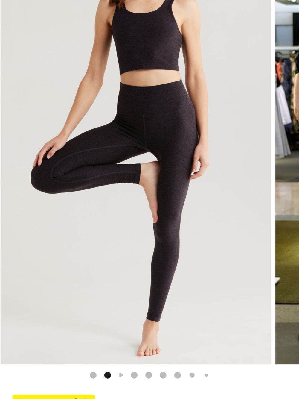 Zella Renew Melange High-waist Black Leggings